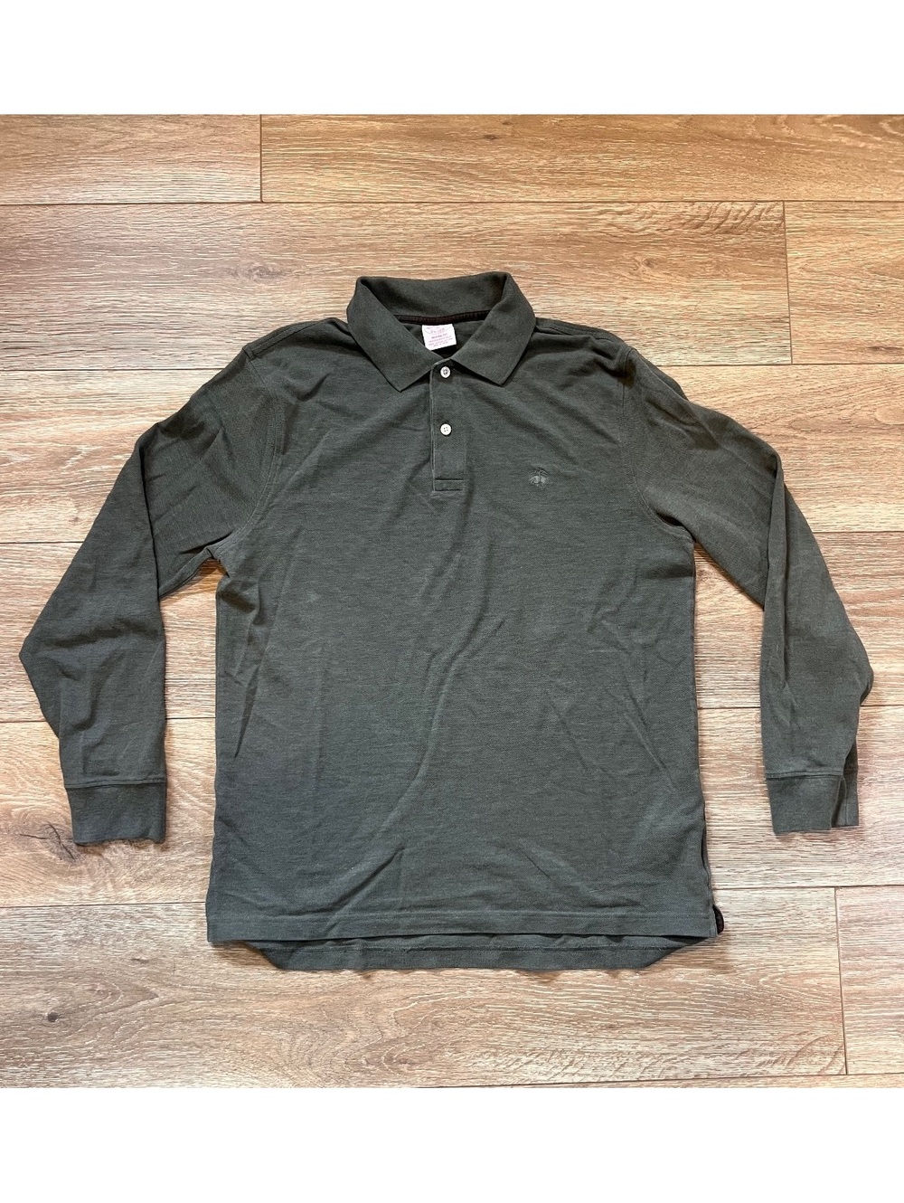 Brooks Brothers Men's Long Sleeve Performance Polo Shirt Size Medium